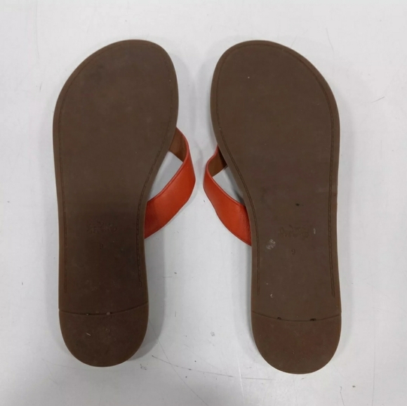 Coach FG2097 Designer Red Ellis Women's Thong Flip Flops Sandals Size 9 - Picture 4 of 4